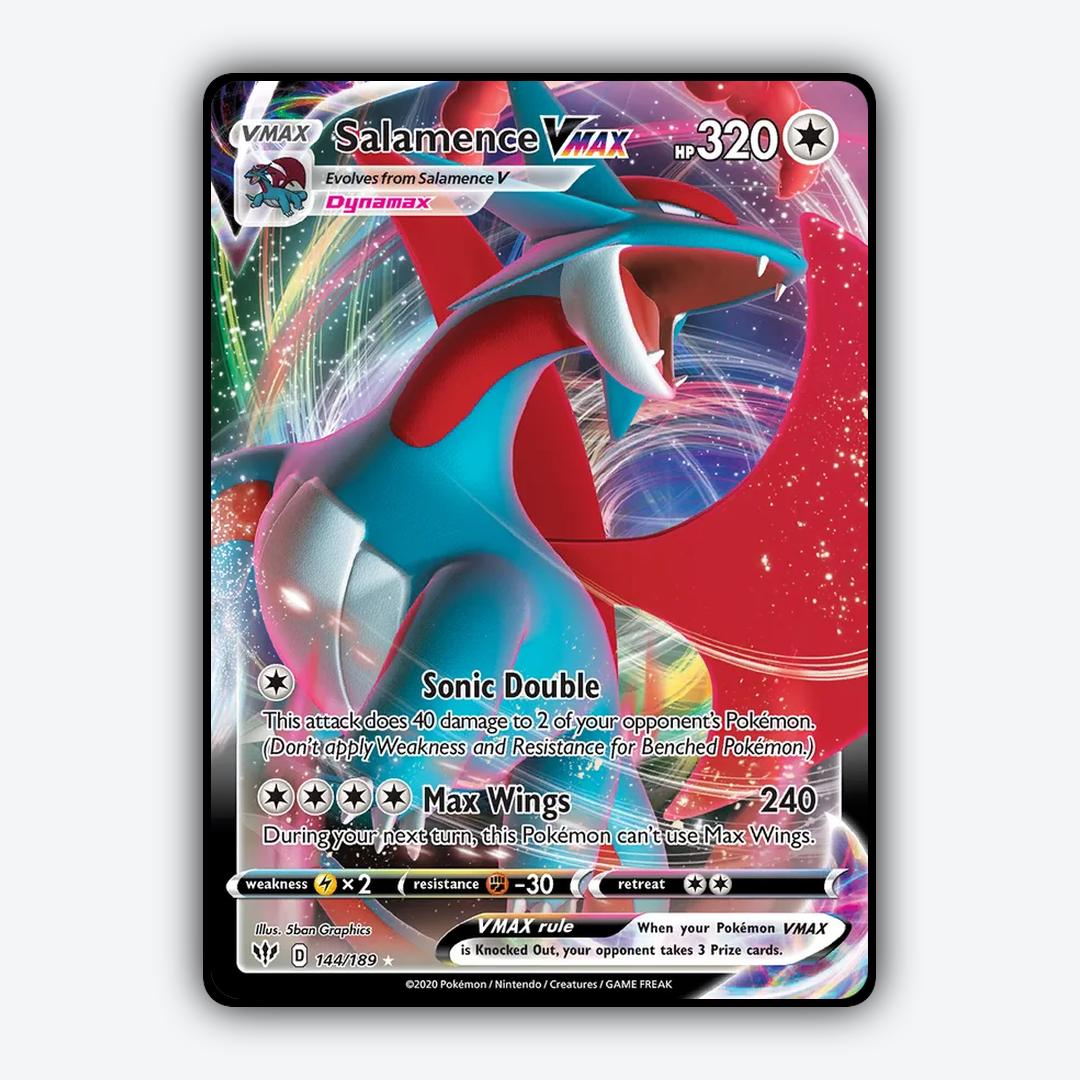 Salamence VMAX 144/189 - Darkness Ablaze Set - Card Rug
