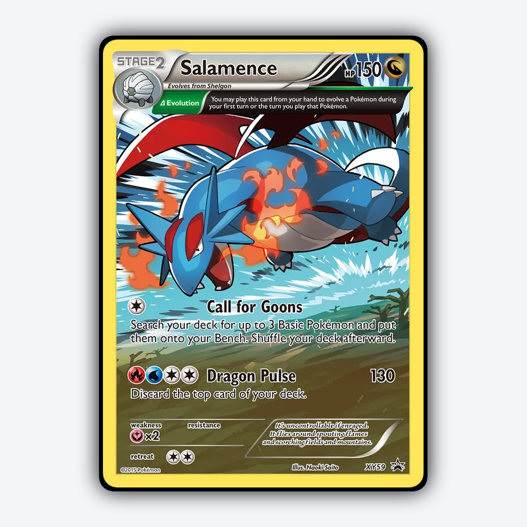 Salamence #59 - XY Black Star Promos Set - Card Rug