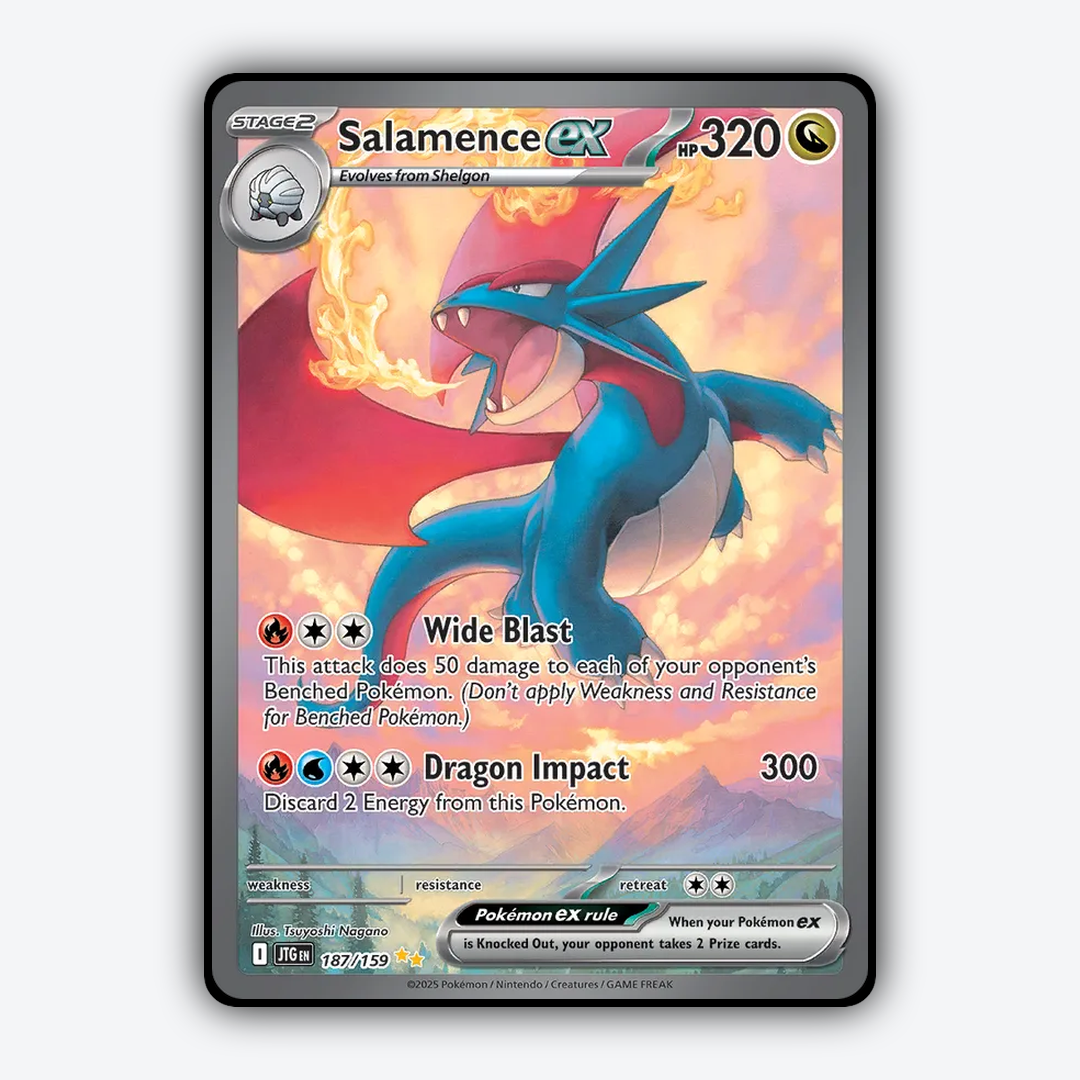 Salamence ex #187 - Journey Together Set - Card Rug