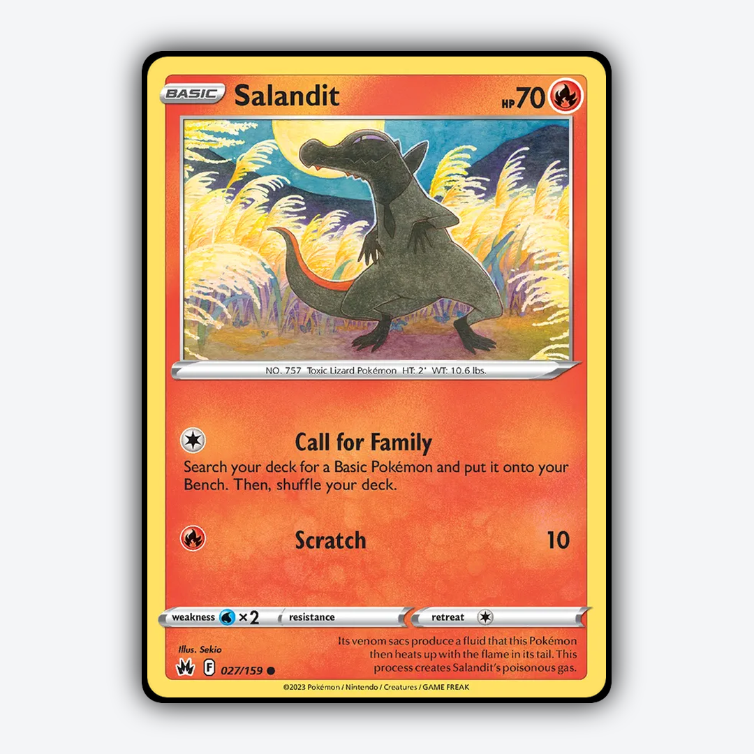 Salandit 027/159 - Crown Zenith Set - Card Rug