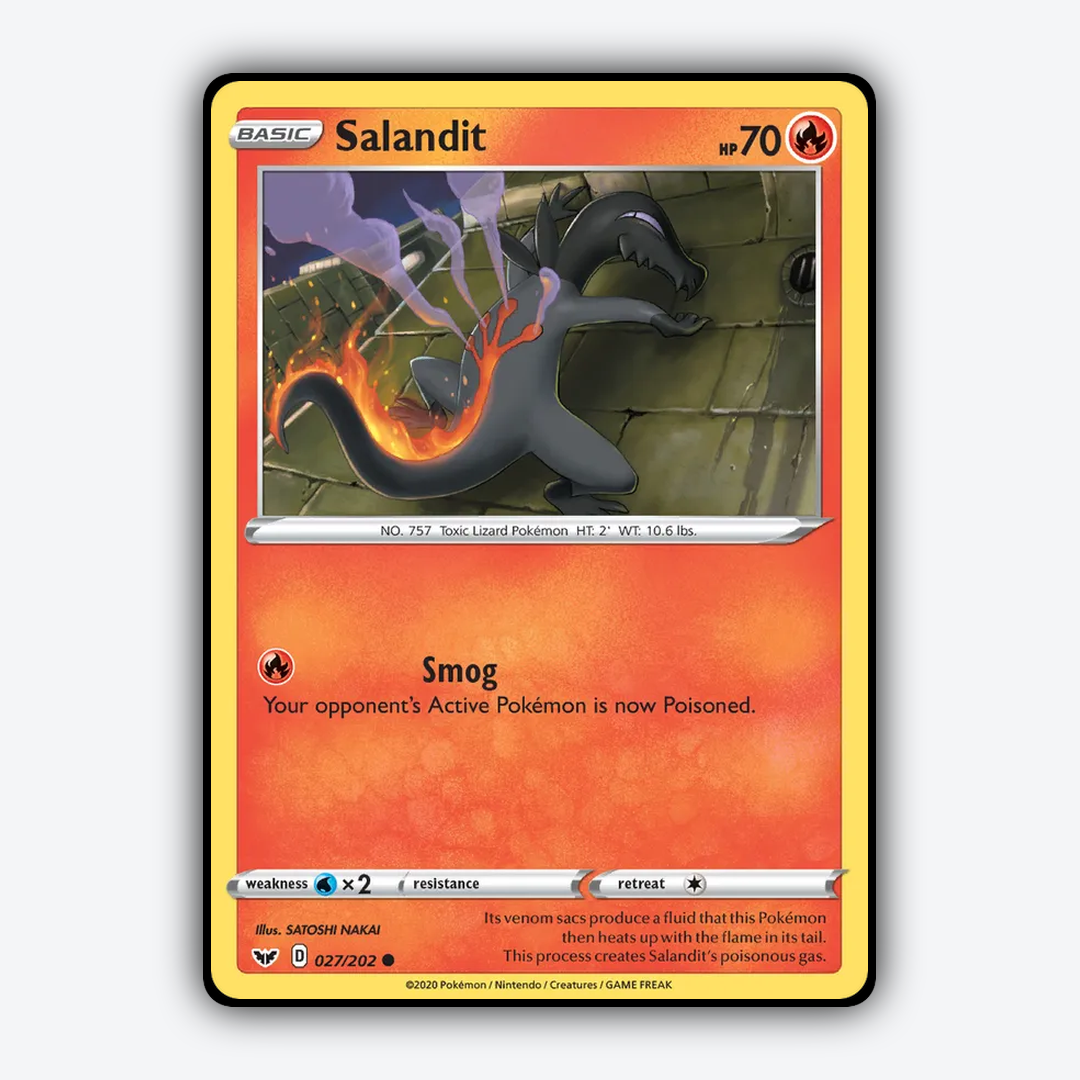 Salandit 027/202 - Sword & Shield Set - Card Rug