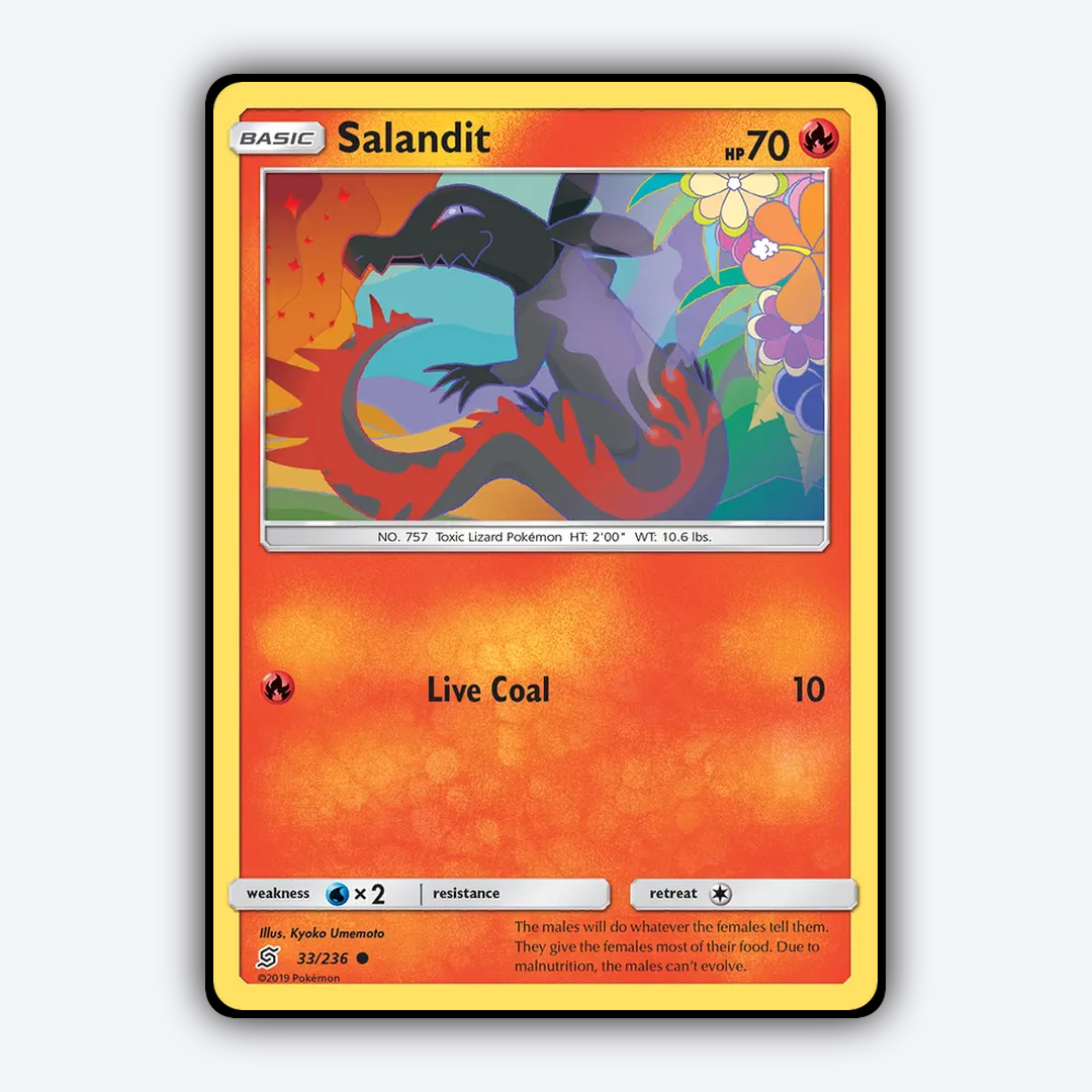 Salandit 033/236 - Unified Minds Set - Card Rug