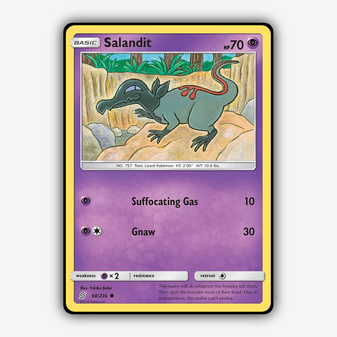 Salandit 098/236 - Unified Minds Set - Card Rug
