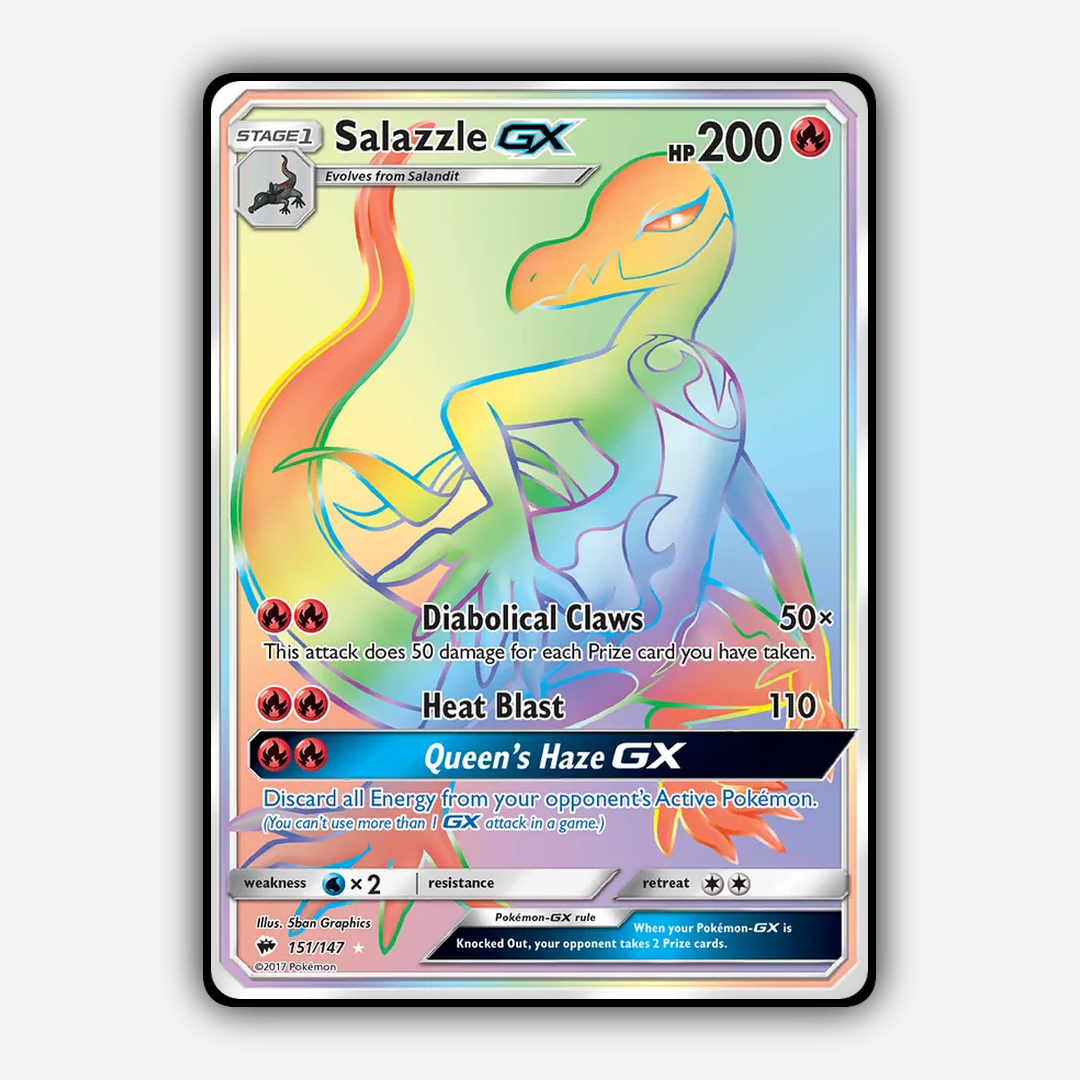 Salazzle-GX 151/147 - Burning Shadows Set - Card Rug