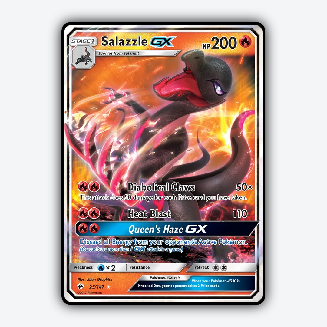 Salazzle-GX 025/147 - Burning Shadows Set - Card Rug