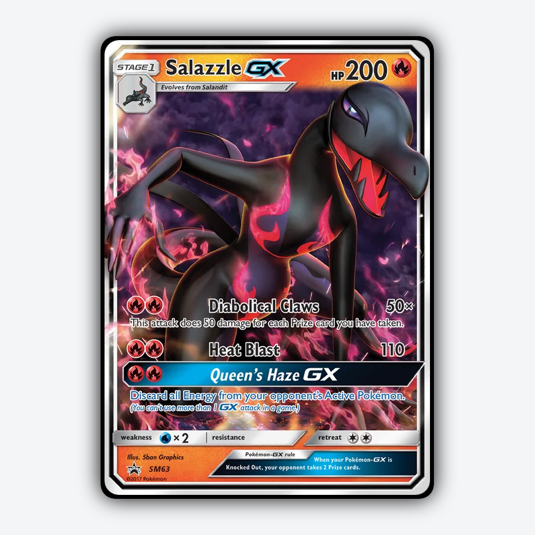 Salazzle-GX #63 - SM Black Star Promos Set - Card Rug