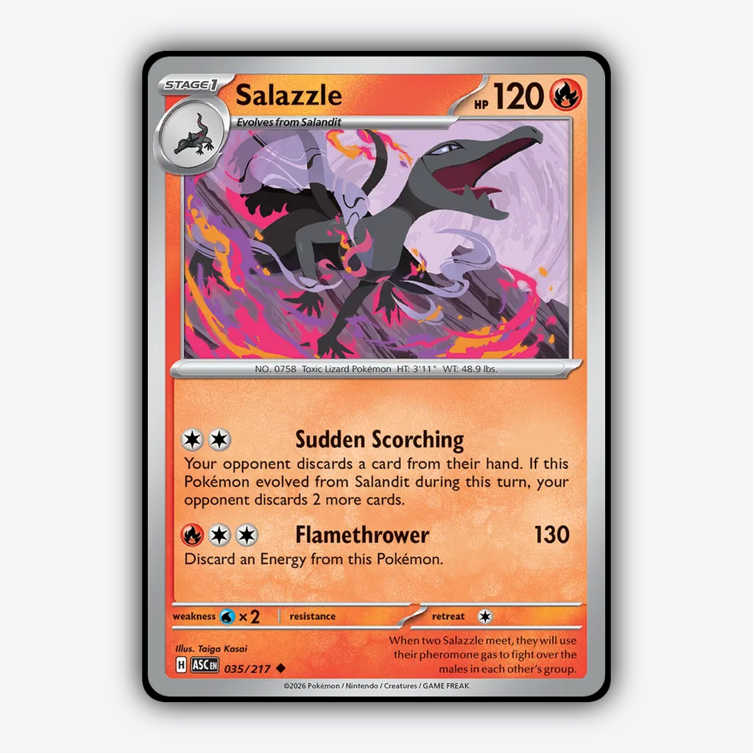 Salazzle 035/217 - Ascended Heroes Set - Card Rug