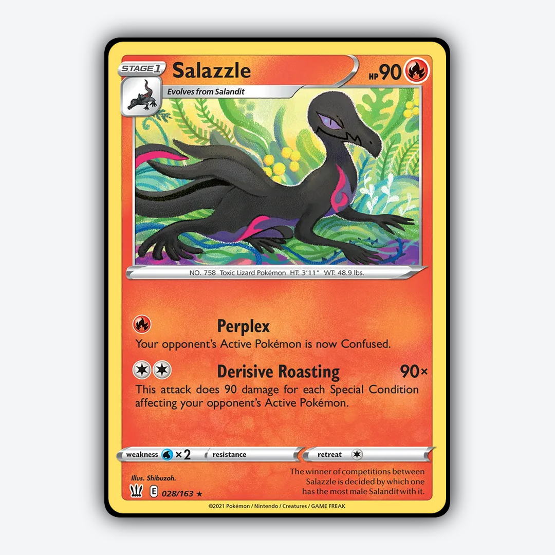 Salazzle 028/163 - Battle Styles Set - Card Rug