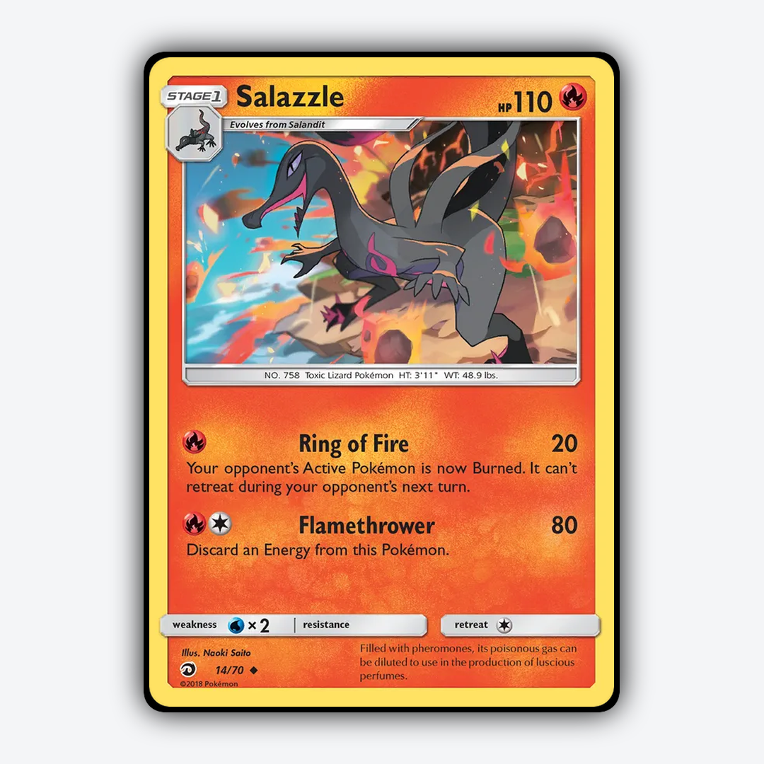 Salazzle 014/70 - Dragon Majesty Set - Card Rug