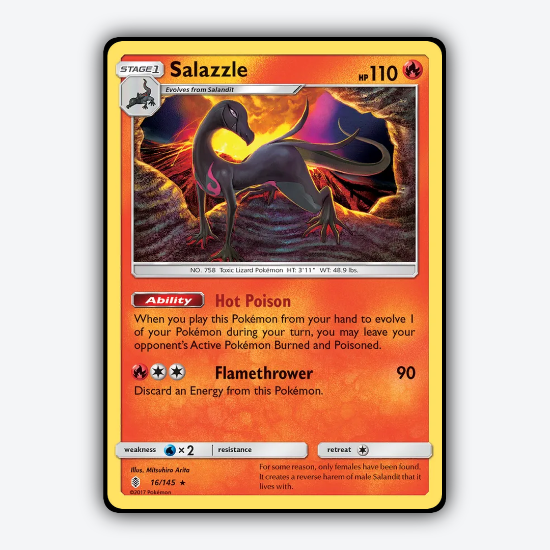 Salazzle 016/145 - Guardians Rising Set - Card Rug