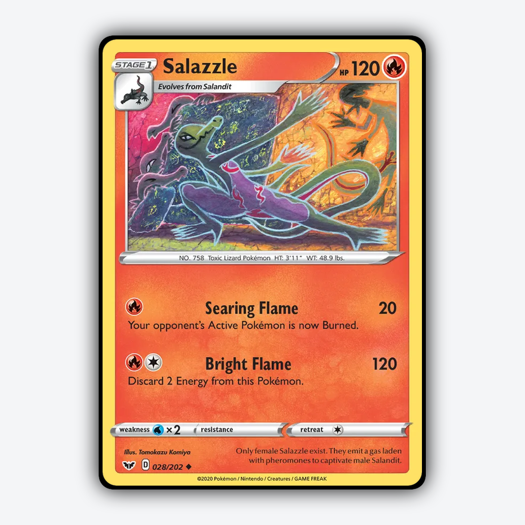 Salazzle 028/202 - Sword & Shield Set - Card Rug