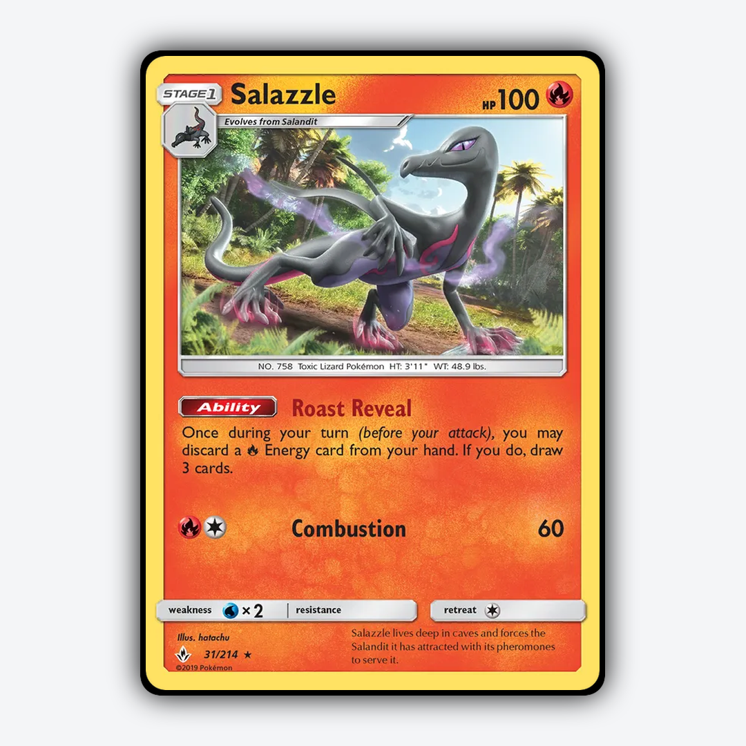 Salazzle 031/214 - Unbroken Bonds Set - Card Rug