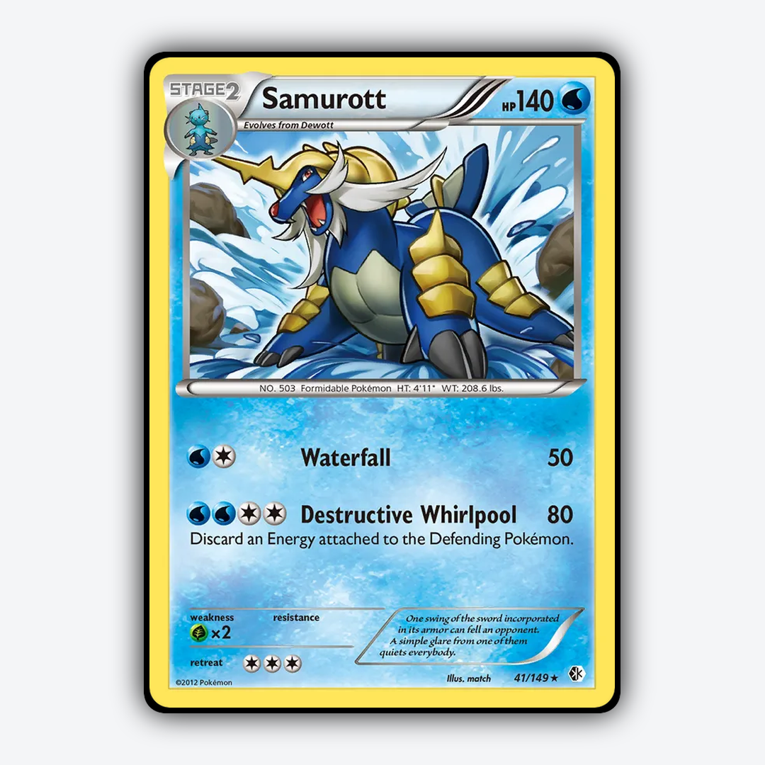Samurott 041/149 - Boundaries Crossed Set - Card Rug