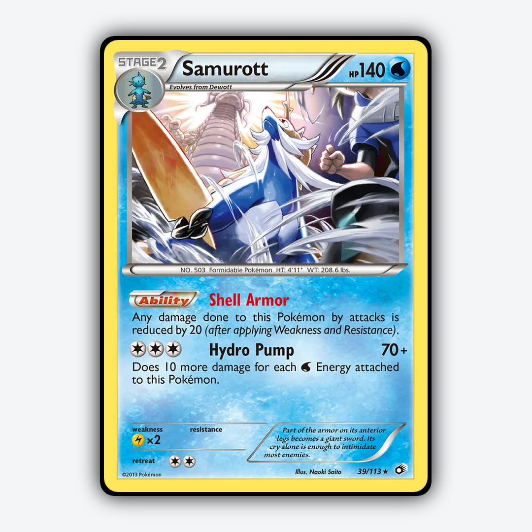 Samurott 039/113 - Legendary Treasures Set - Card Rug