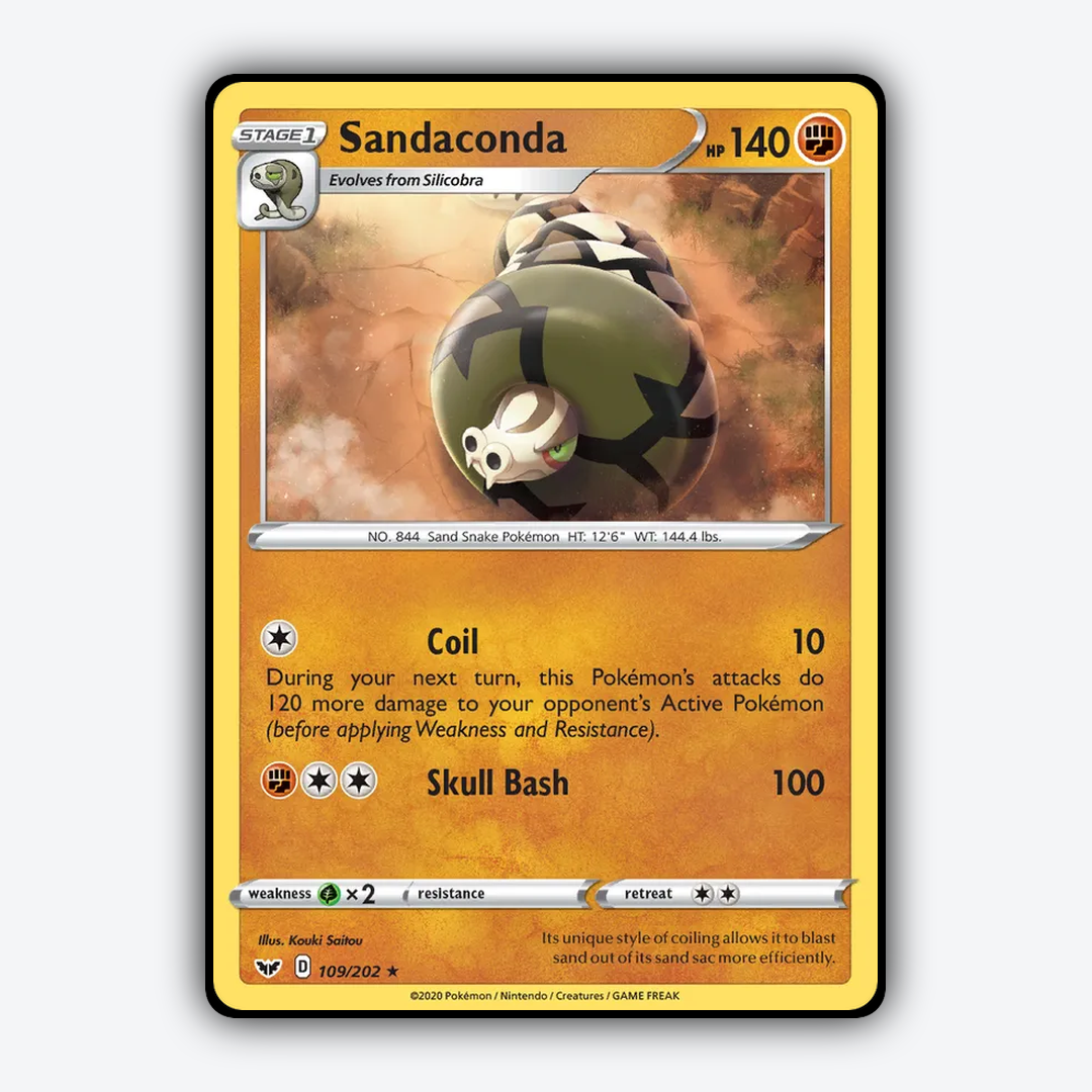 Sandaconda 109/202 - Sword & Shield Set - Card Rug