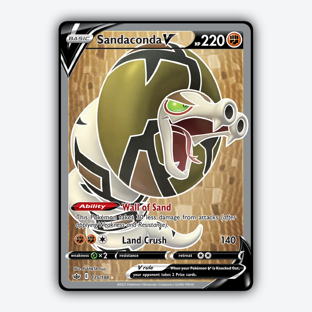 Sandaconda V 175/198 - Chilling Reign Set - Card Rug