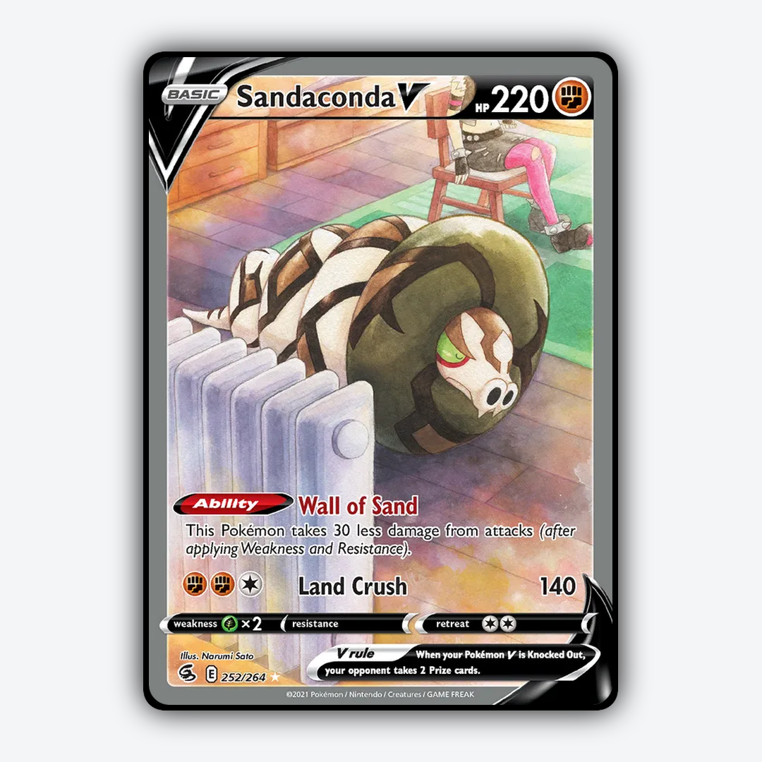 Sandaconda V 252/264 - Fusion Strike Set - Card Rug