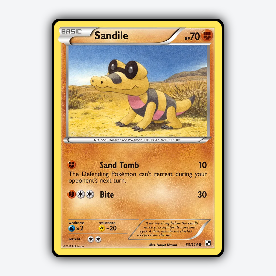 Sandile 063/114 - Black & White Set - Card Rug