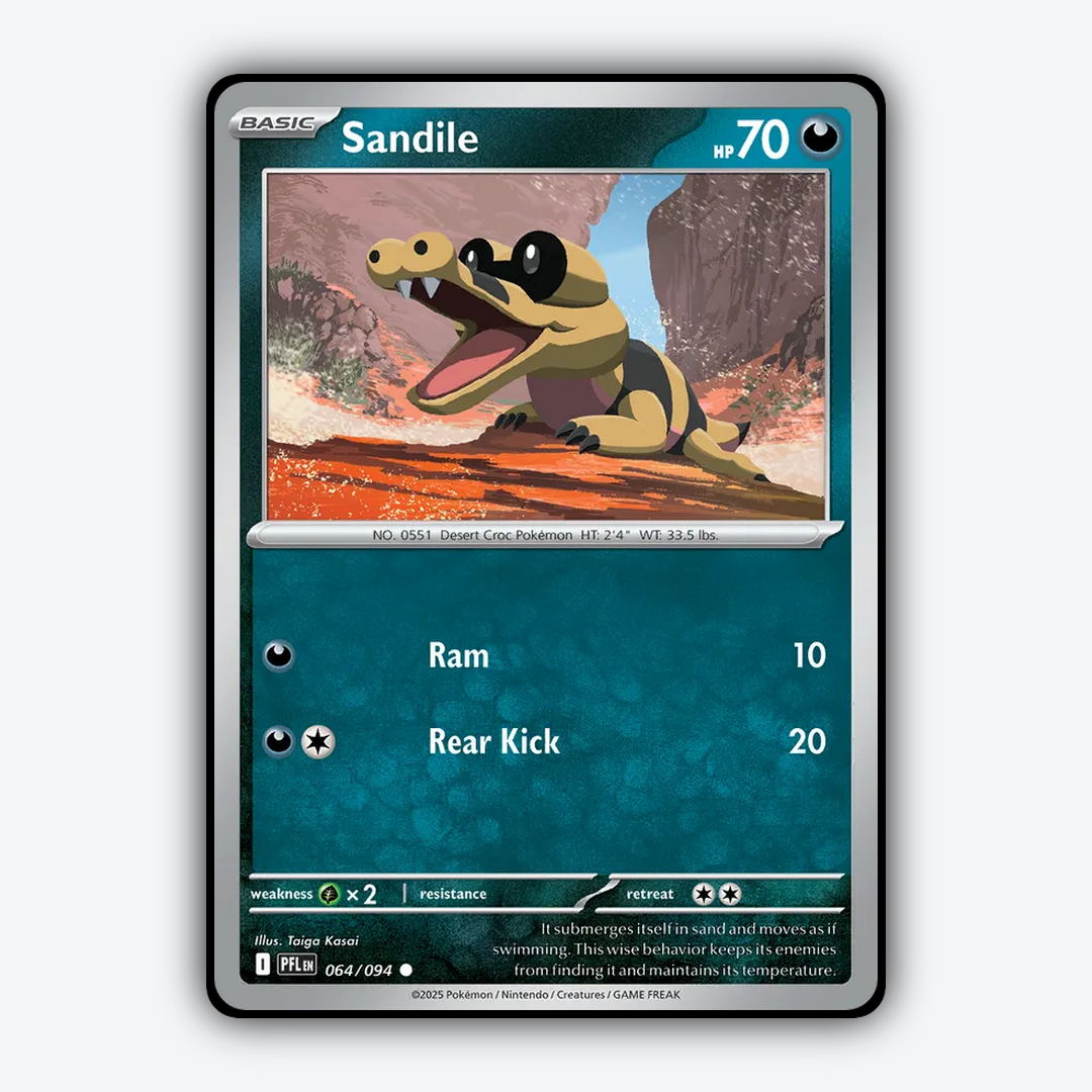 Sandile 064/094 - Phantasmal Flames Set - Card Rug