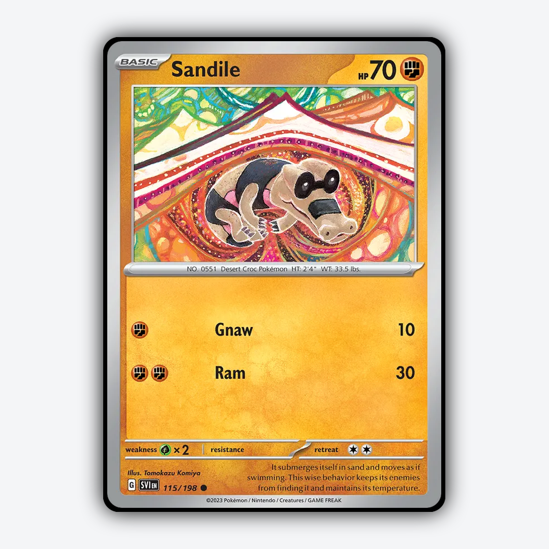 Sandile 115/198 - Scarlet & Violet Set - Card Rug