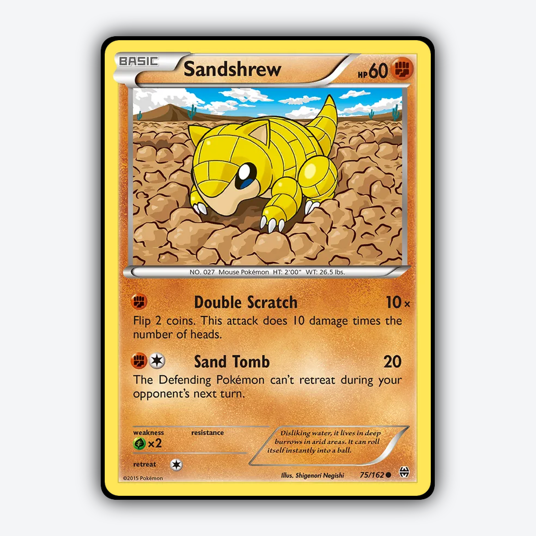 Sandshrew 075/162 - BREAKthrough Set - Card Rug