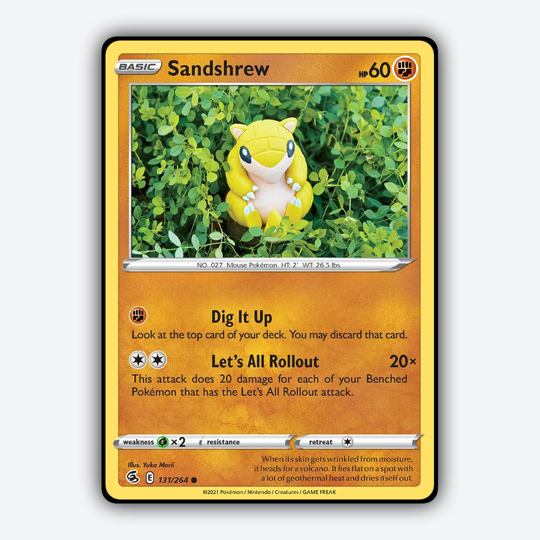 Sandshrew 131/264 - Fusion Strike Set - Card Rug