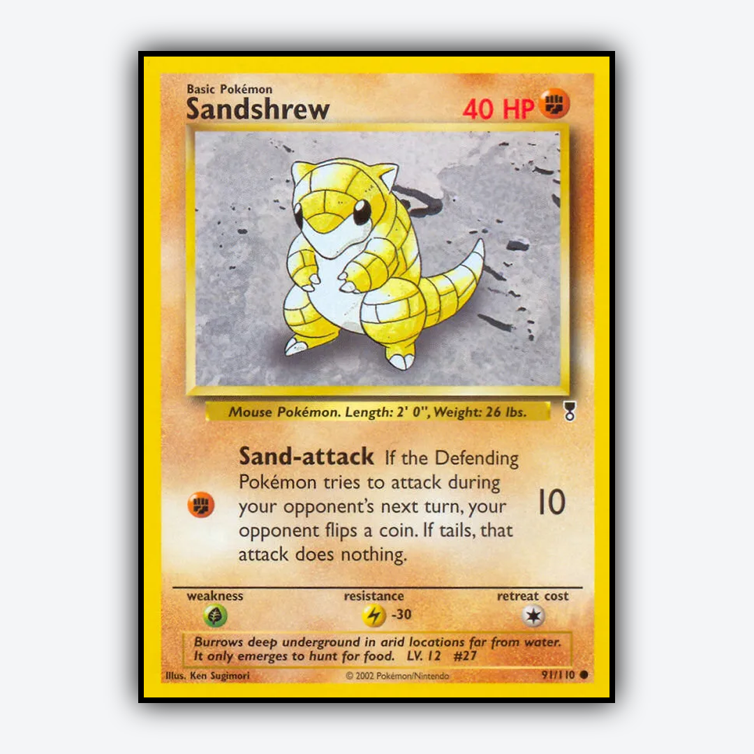 Sandshrew 091/110 - Legendary Collection Set - Card Rug