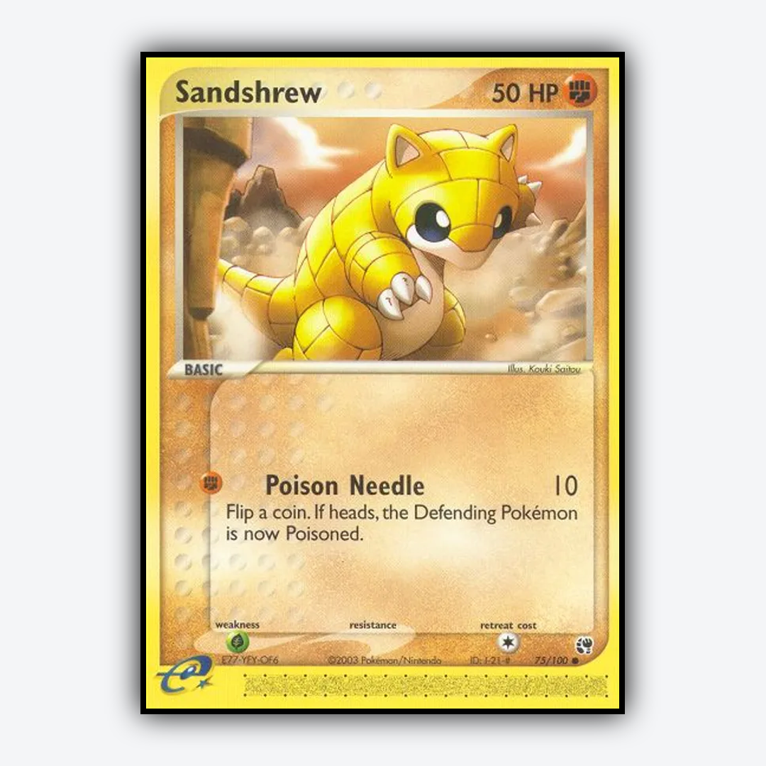 Sandshrew 075/100 - Sandstorm Set - Card Rug