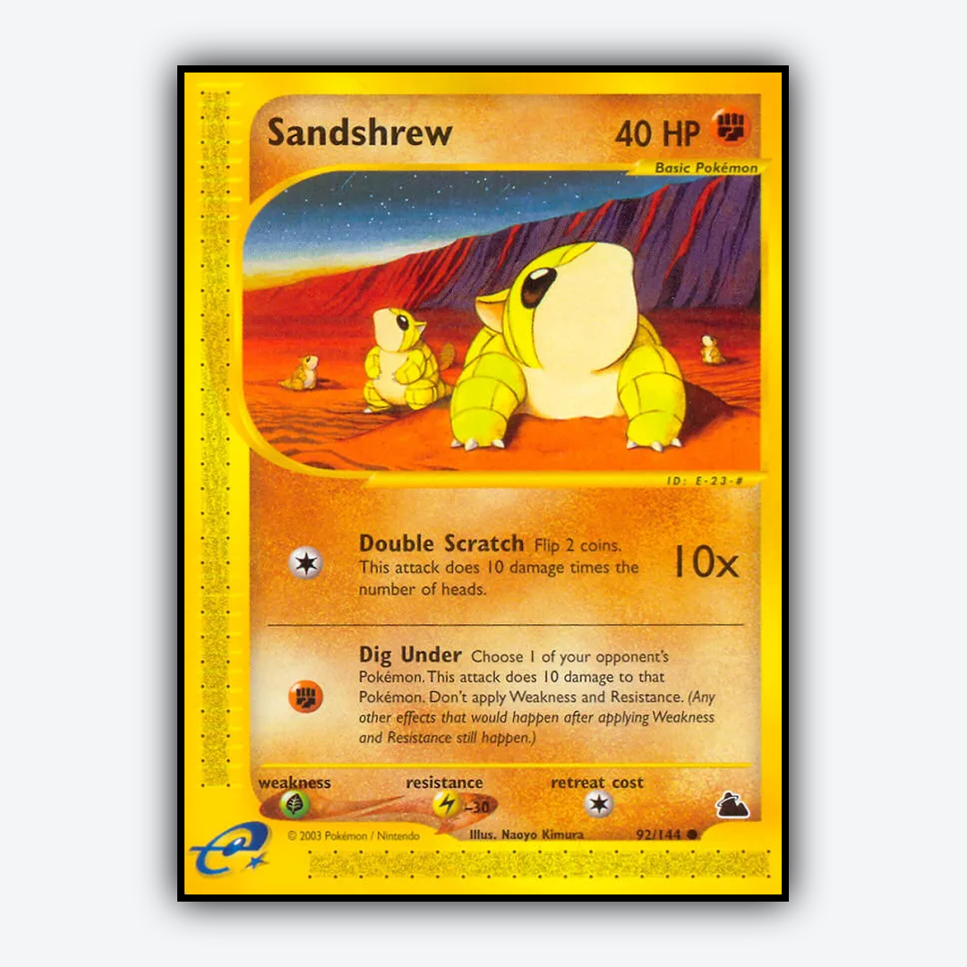 Sandshrew 092/144 - Skyridge Set - Card Rug