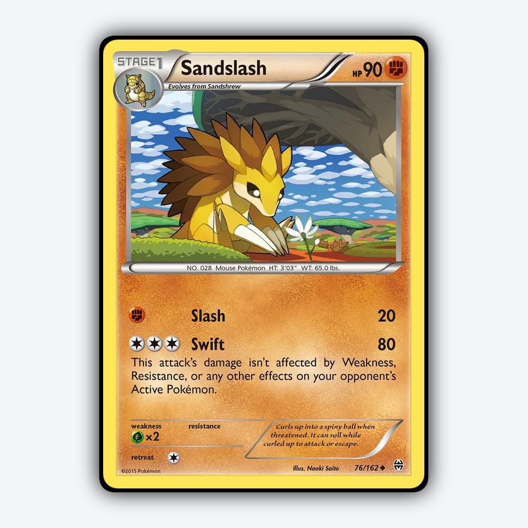 Sandslash 076/162 - BREAKthrough Set - Card Rug