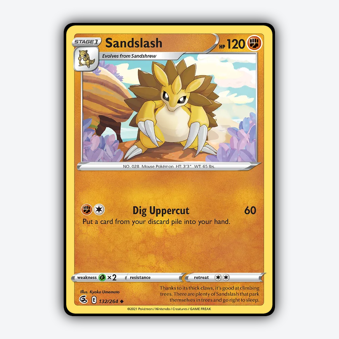 Sandslash 132/264 - Fusion Strike Set - Card Rug