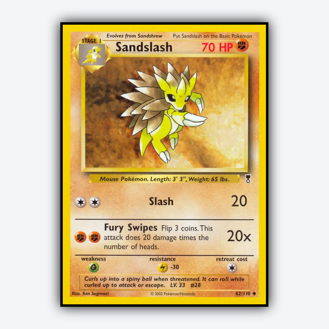 Sandslash 062/110 - Legendary Collection Set - Card Rug