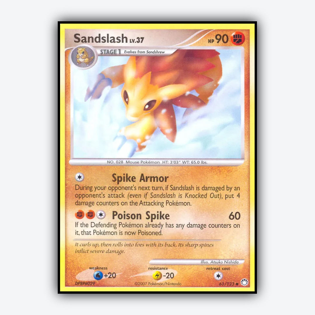 Sandslash 061/123 - Mysterious Treasures Set - Card Rug