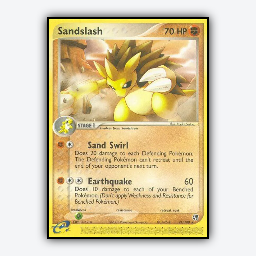 Sandslash 021/100 - Sandstorm Set - Card Rug