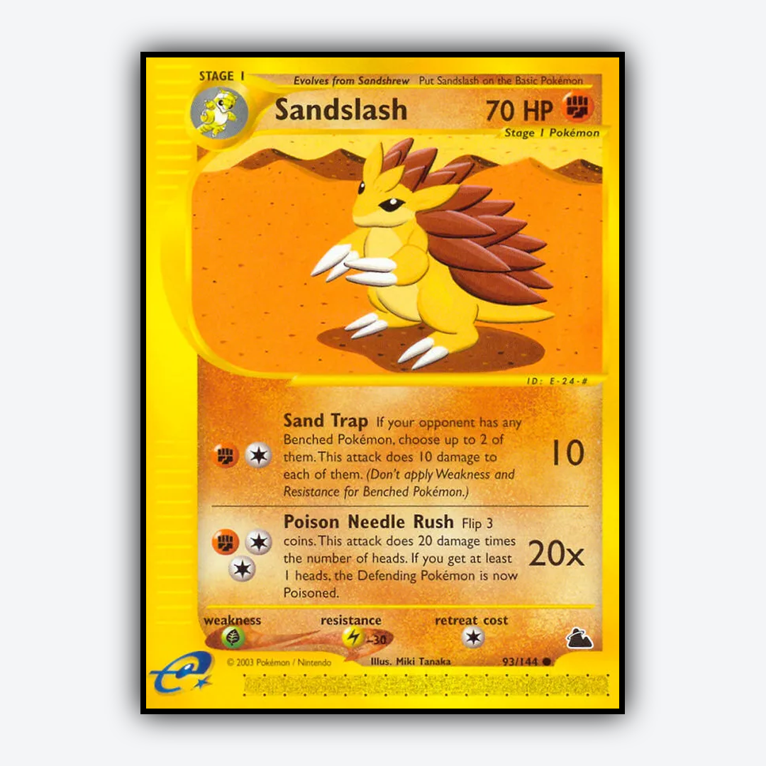 Sandslash 093/144 - Skyridge Set - Card Rug