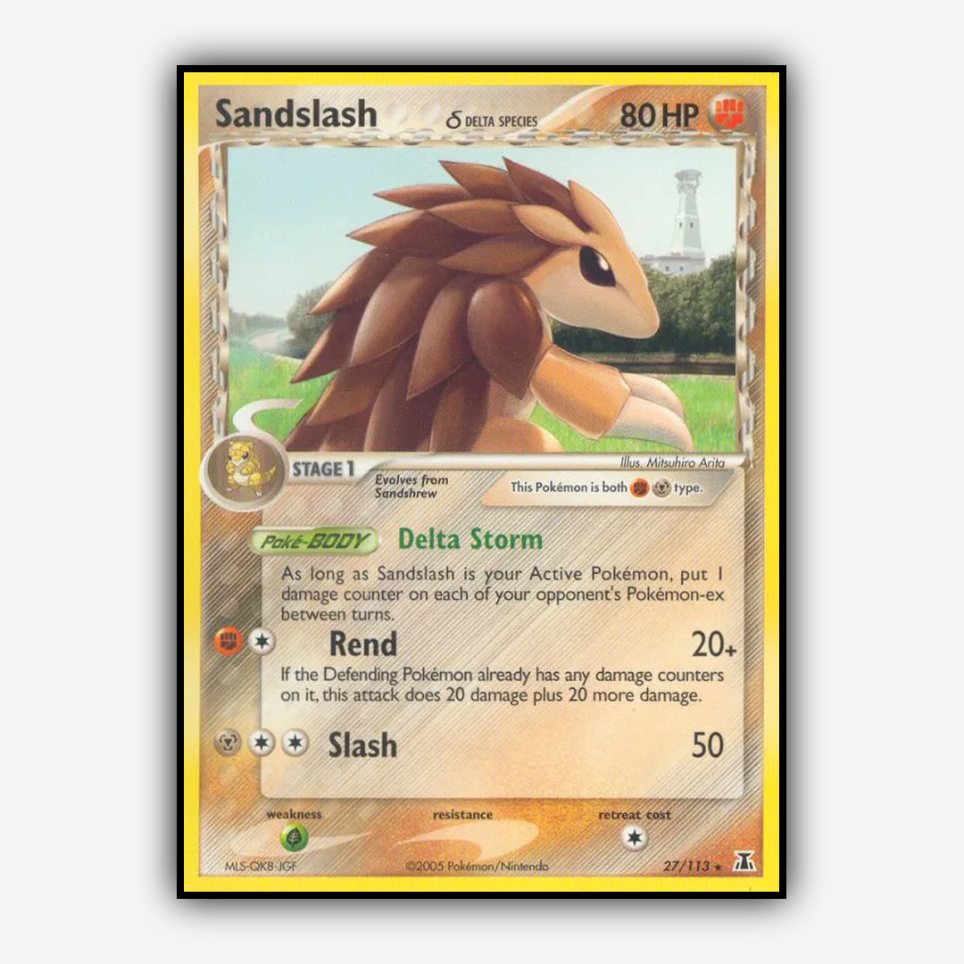 Sandslash δ 027/113 - Delta Species Set - Card Rug