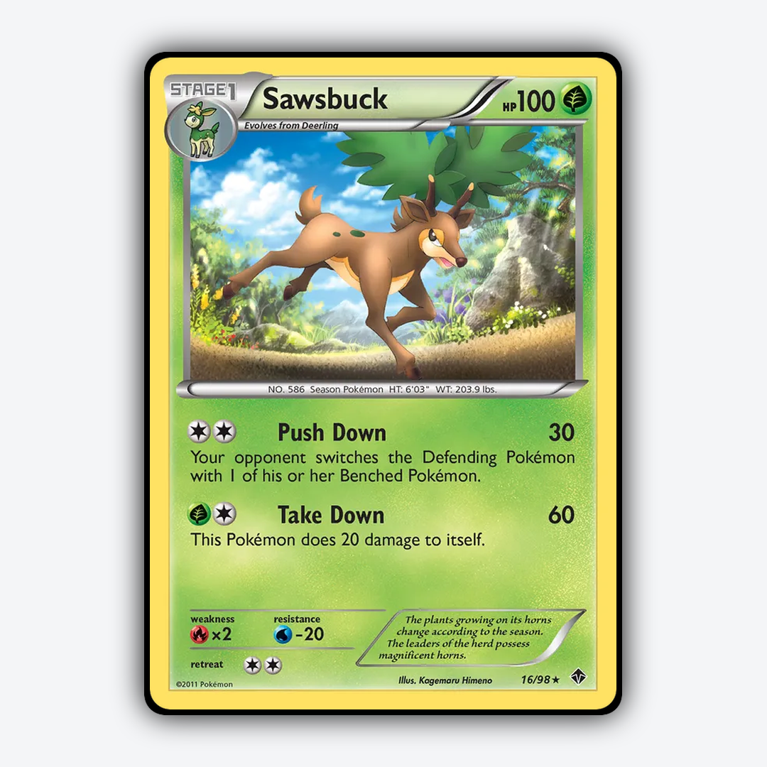 Sawsbuck 016/98 - Emerging Powers Set - Card Rug