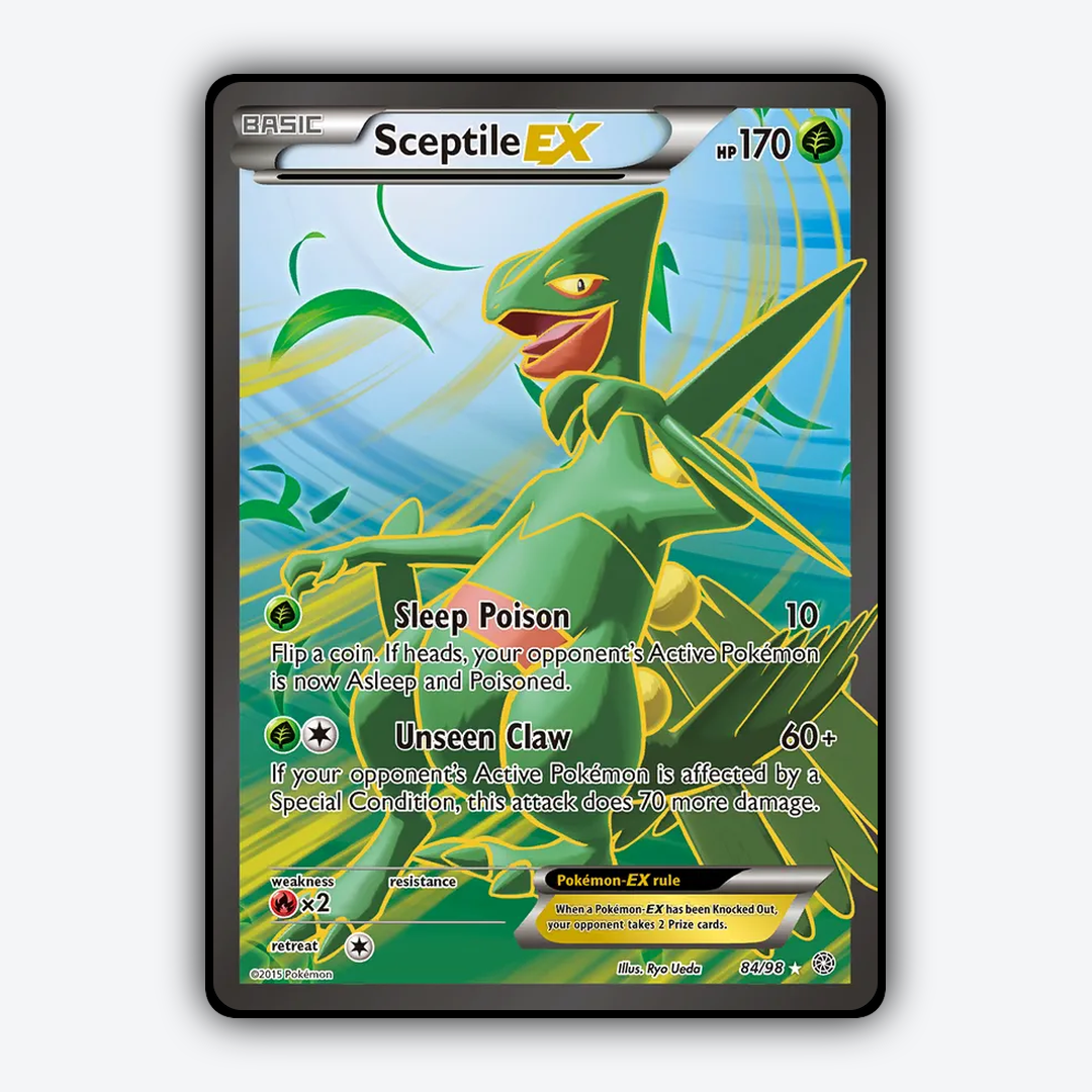 Sceptile-EX 084/98 - Ancient Origins Set - Card Rug