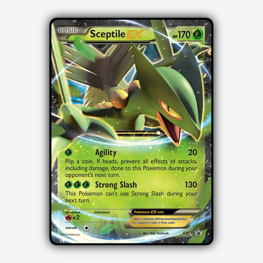 Sceptile-EX #53 - XY Black Star Promos Set - Card Rug