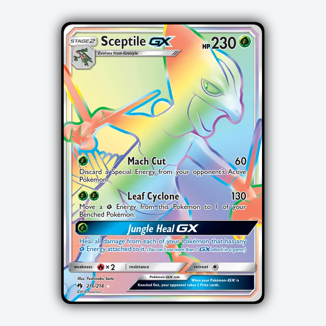 Sceptile-GX 216/214 - Lost Thunder Set - Card Rug