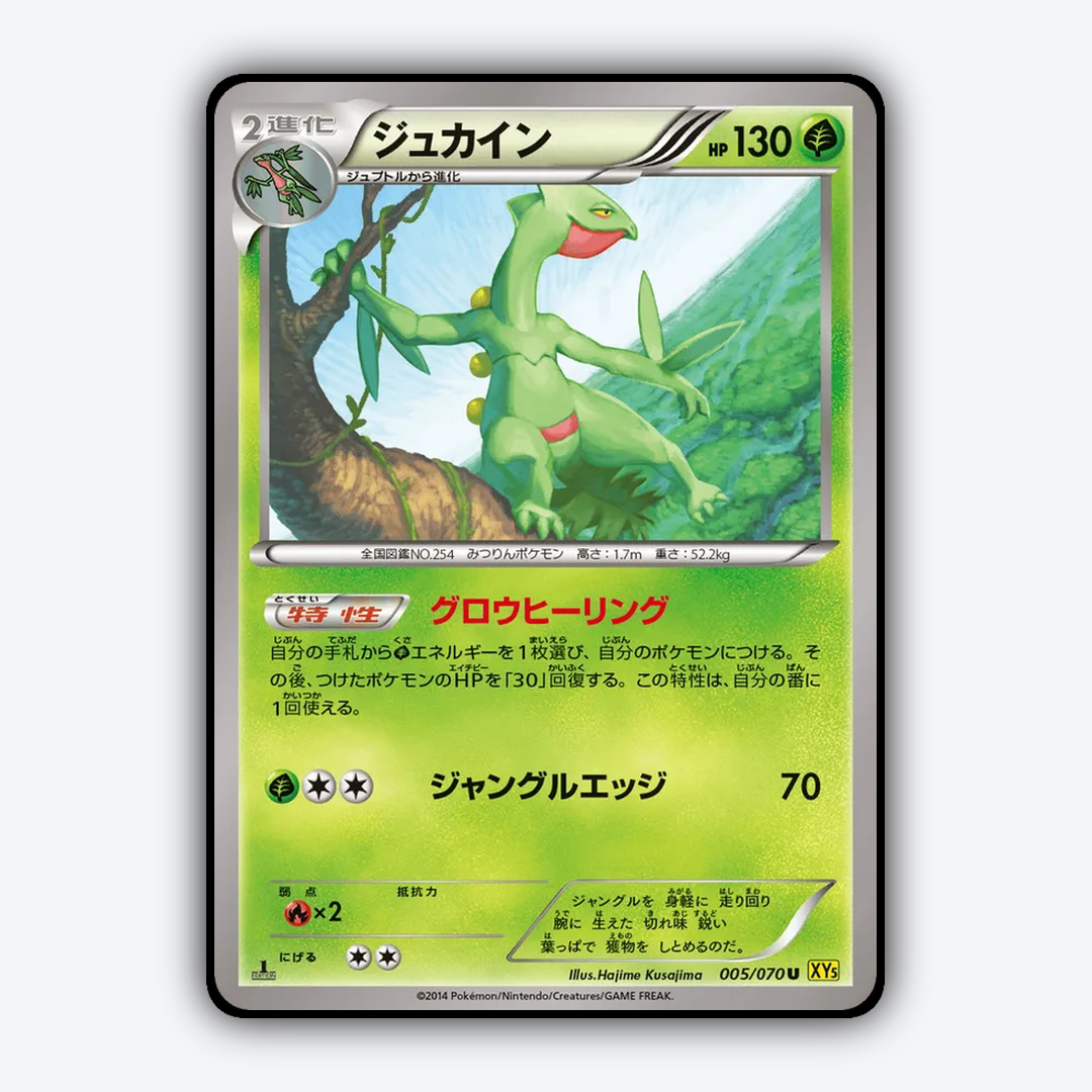 Sceptile 005/070 - Gaia Volcano Set - Card Rug (JP)