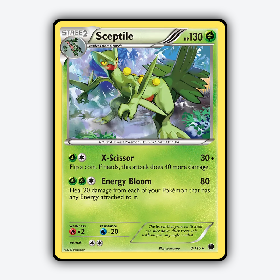 Sceptile 008/116 - Plasma Freeze Set - Card Rug