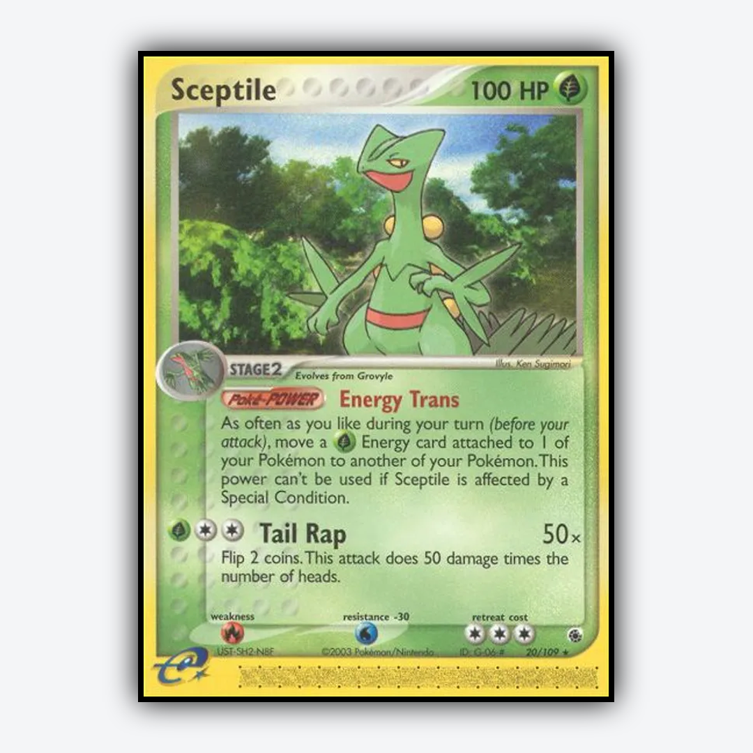 Sceptile 020/109 - Ruby & Sapphire Set - Card Rug