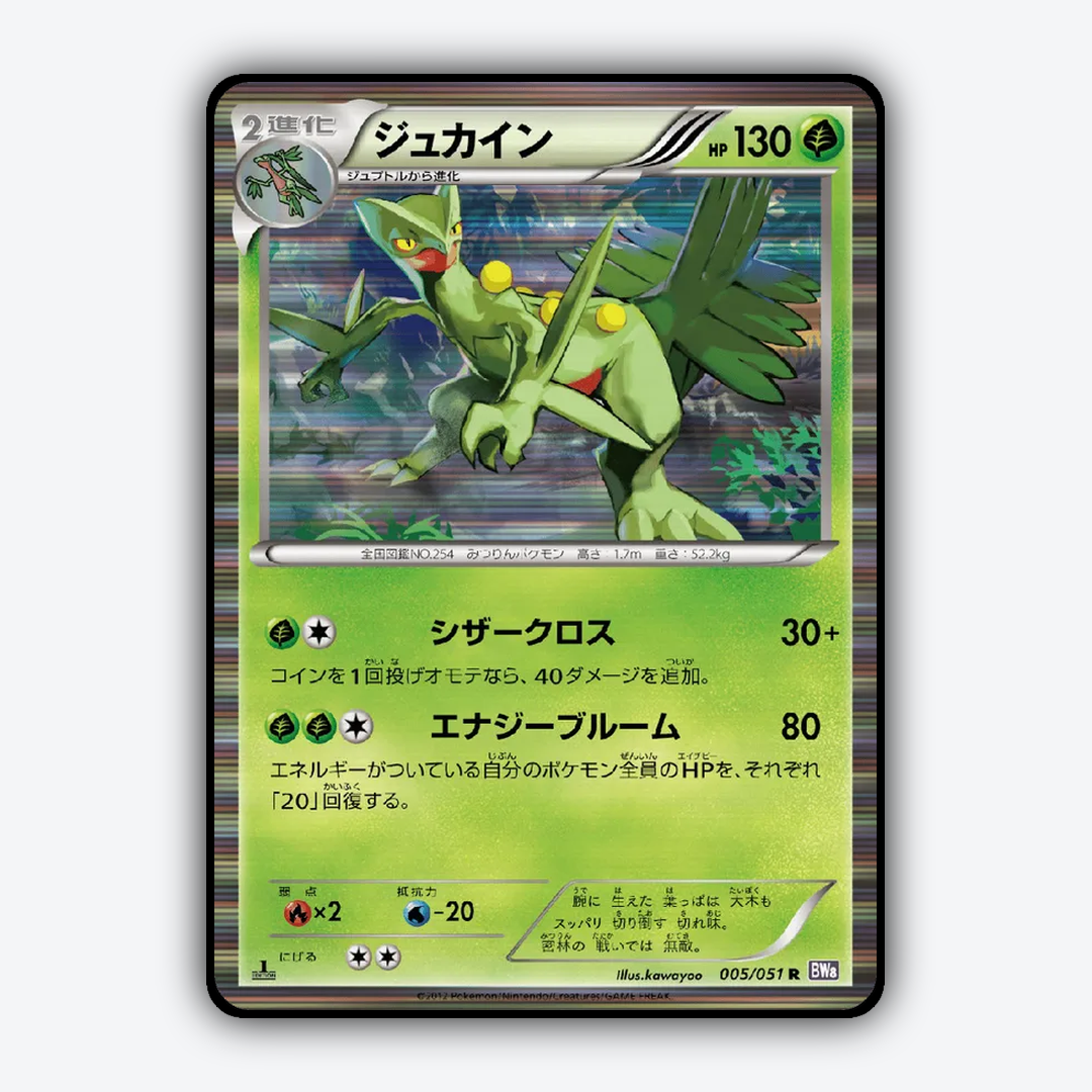 Sceptile 005/051 - Spiral Force Set - Card Rug (JP)