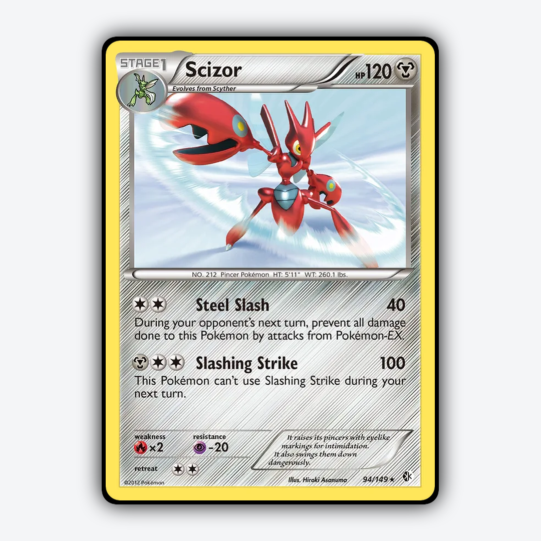 Scizor 094/149 - Boundaries Crossed Set - Card Rug
