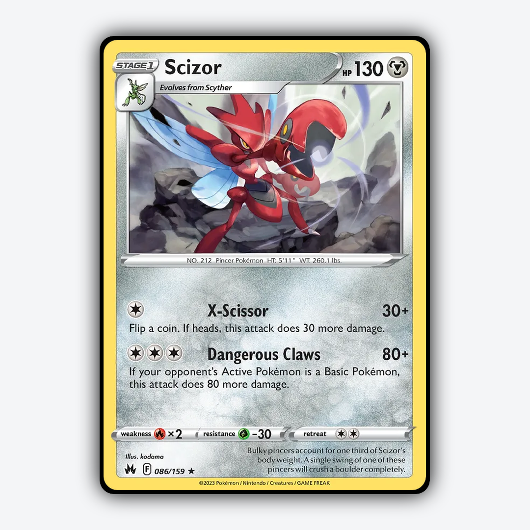 Scizor 086/159 - Crown Zenith Set - Card Rug