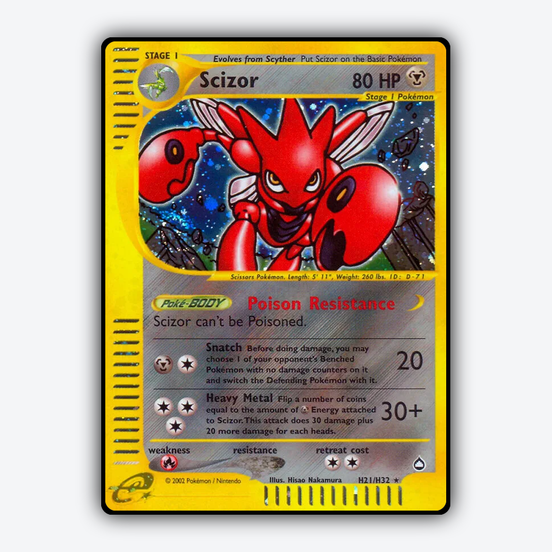 Scizor H021/147 - H021/147 Aquapolis Set - Card Rug