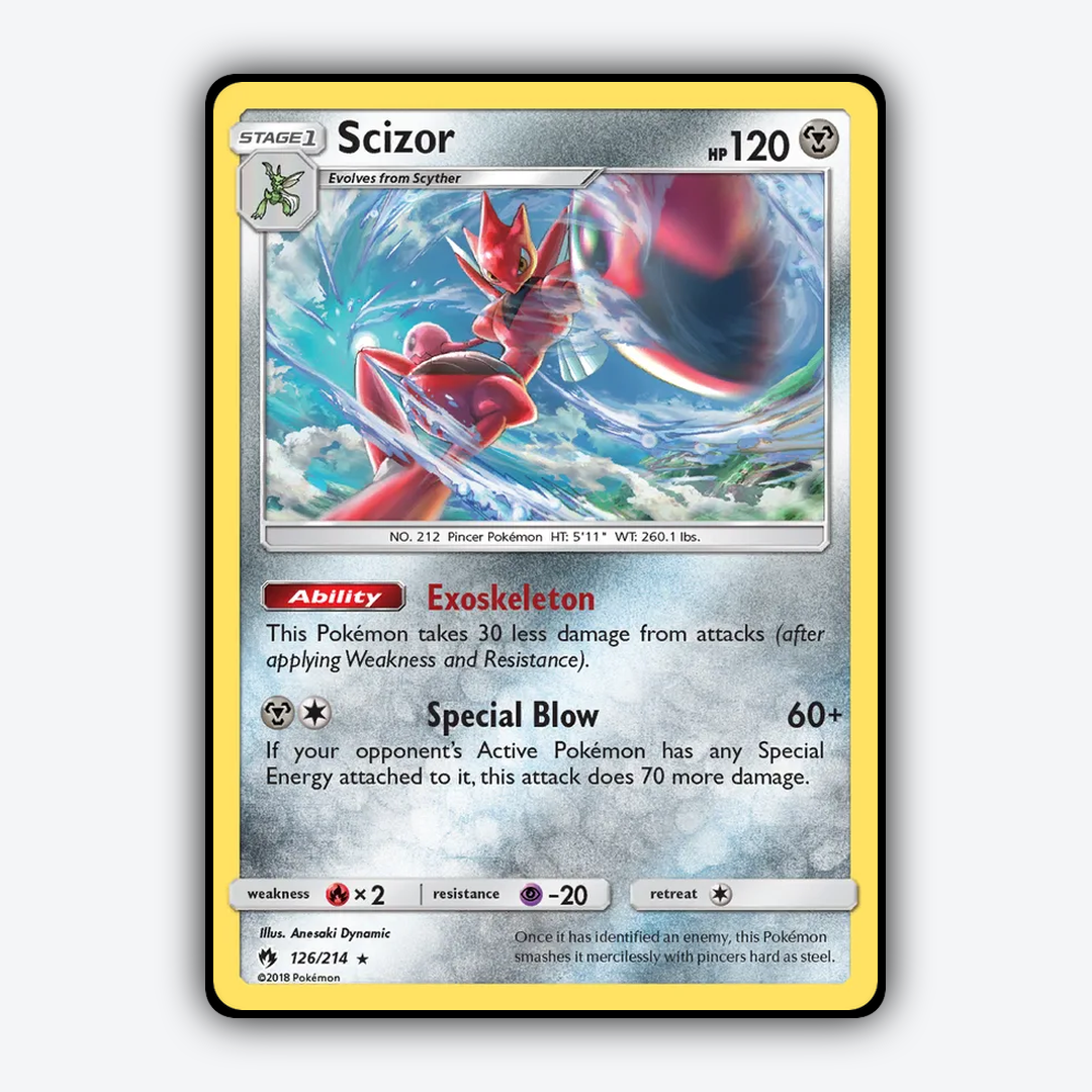 Scizor 126/214 - Lost Thunder Set - Card Rug