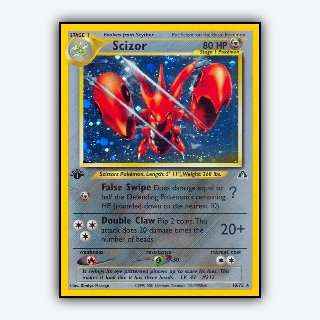 Scizor 010/75 - Neo Discovery Set - Card Rug