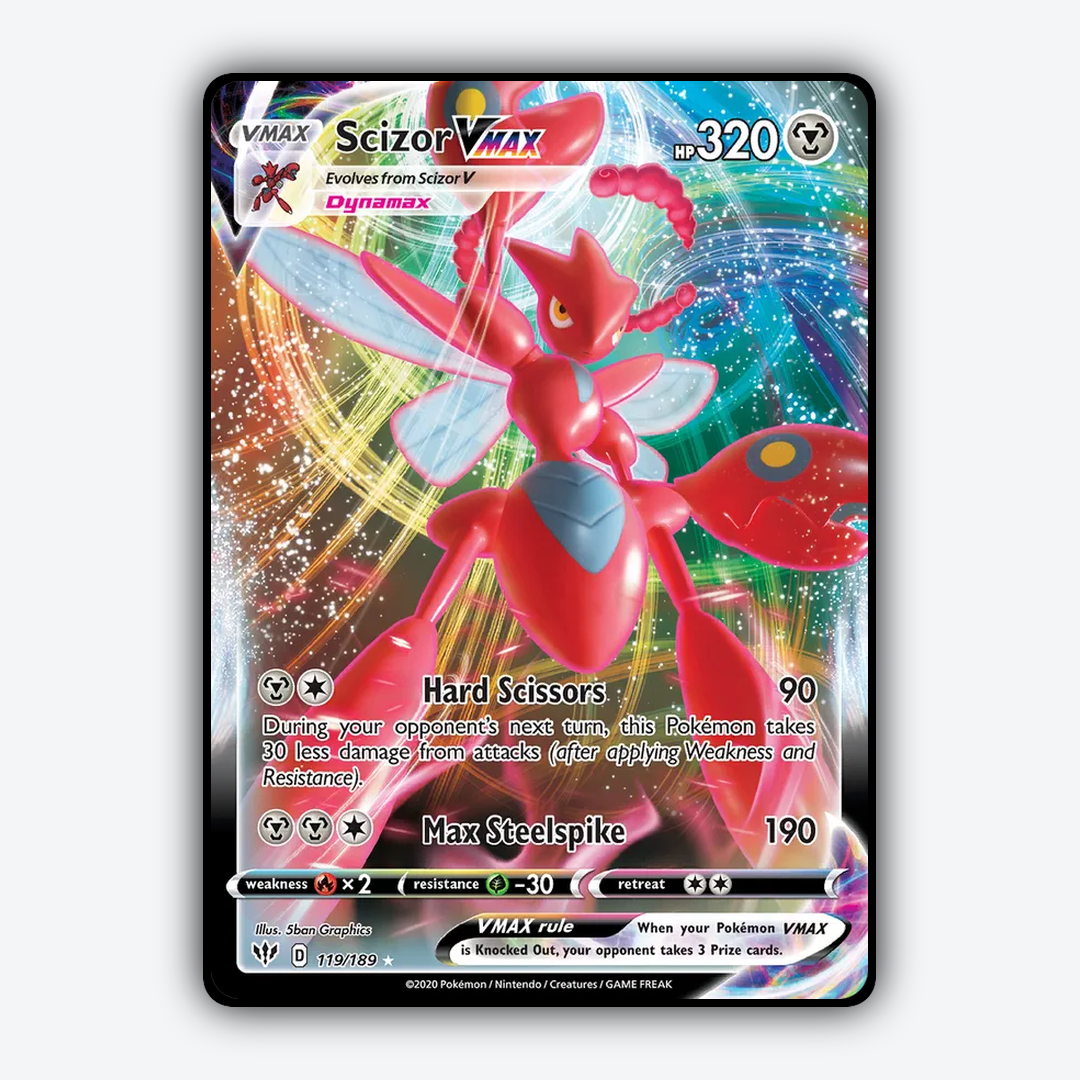 Scizor VMAX 119/189 - Darkness Ablaze Set - Card Rug
